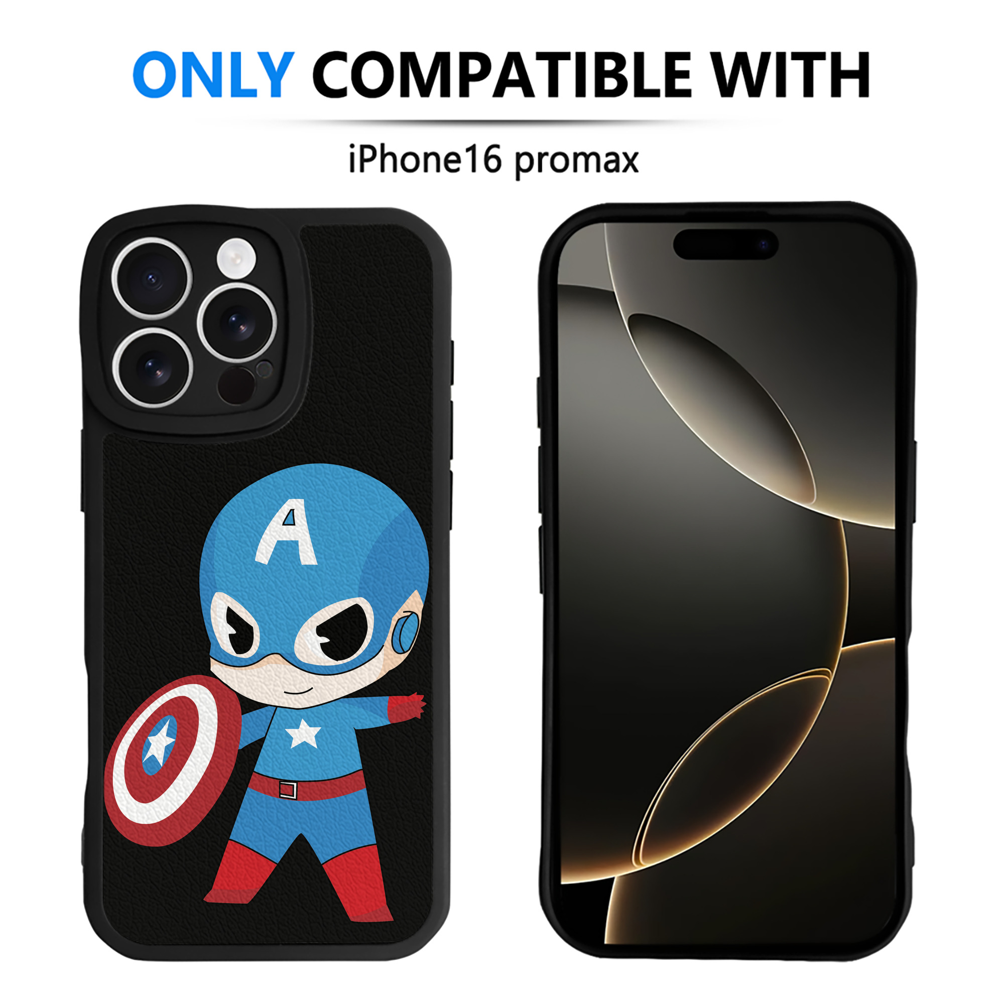 （画像用） アベンジャーズ The Avengers 【iPhone 16シリーズ対応】シリコンスマホケース（レザー調） 材質：シリコン